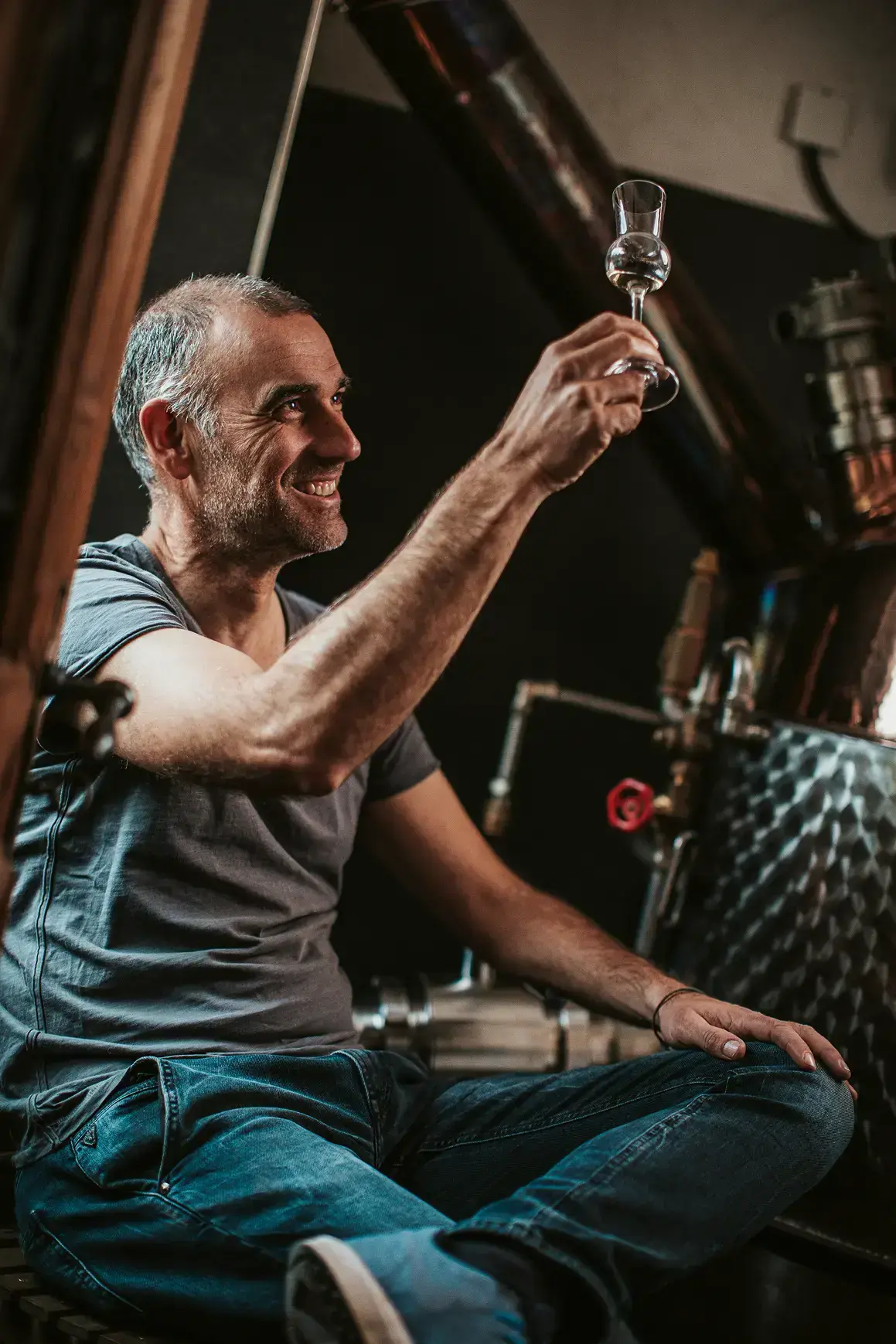 Der Brenner bei der Arbeit